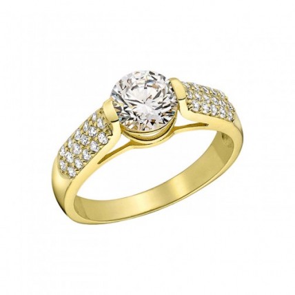 Δαχτυλίδι Χρυσό 14K (RI414 - RY119)